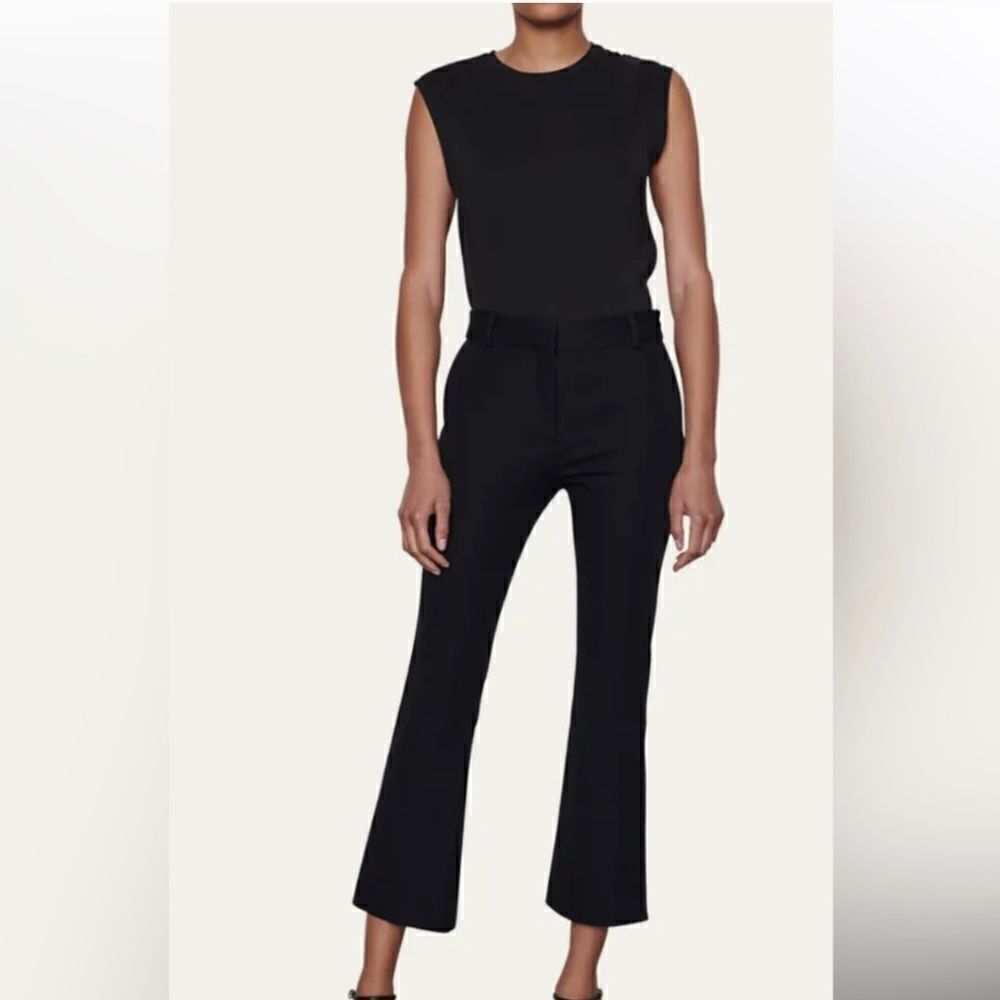 Frame Le Crop Mini Boot Pants women's size 14 black office career‎